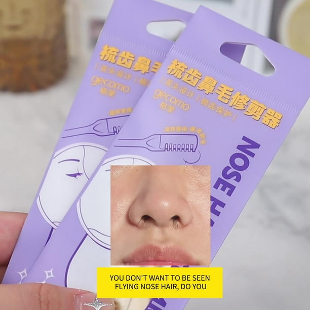 Newest Nasal Hair Cutter, 360 Degree Rotating Double Head Nose Hair Trimmer