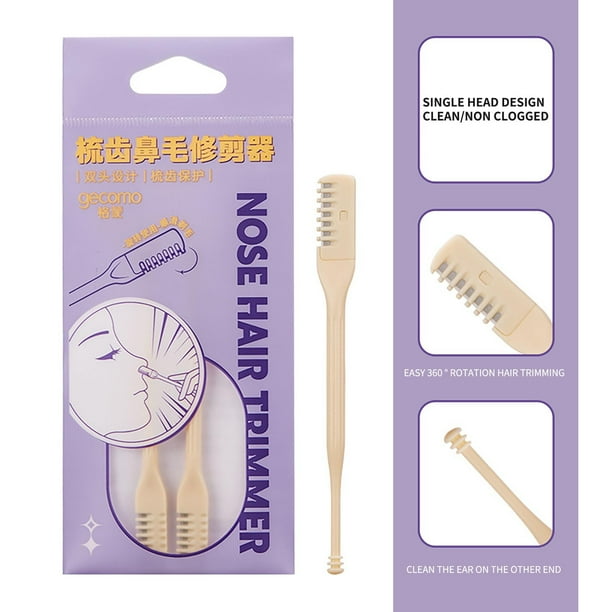 Newest Nasal Hair Cutter, 360 Degree Rotating Double Head Nose Hair Trimmer