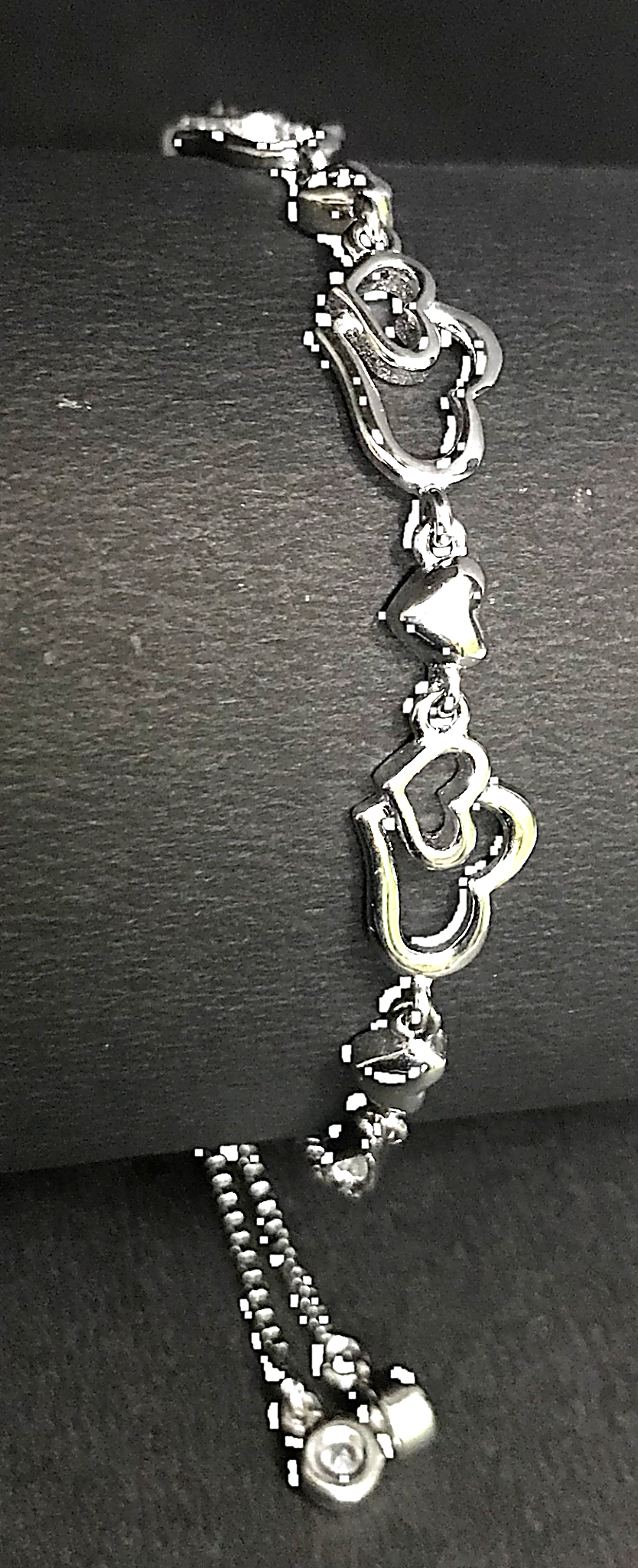 925 Sterling Silver Charm Heart for Women & Girl Bracelet Fashion Jewelry