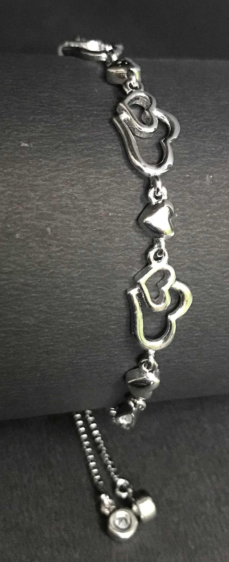 925 Sterling Silver Charm Heart for Women & Girl Bracelet Fashion Jewelry