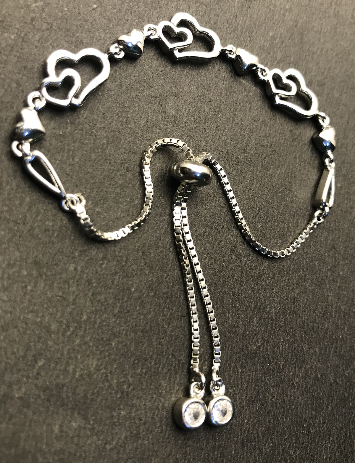 925 Sterling Silver Charm Heart for Women & Girl Bracelet Fashion Jewelry