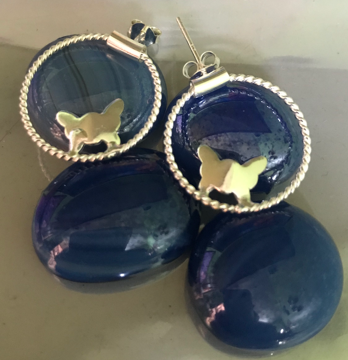 925 Sterling Silver Butterfly Hoop Earrings