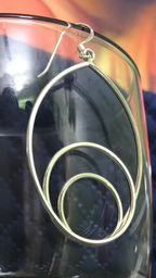 925 Sterling Silver tripple teardrop Earrings