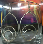 925 Sterling Silver tripple teardrop Earrings