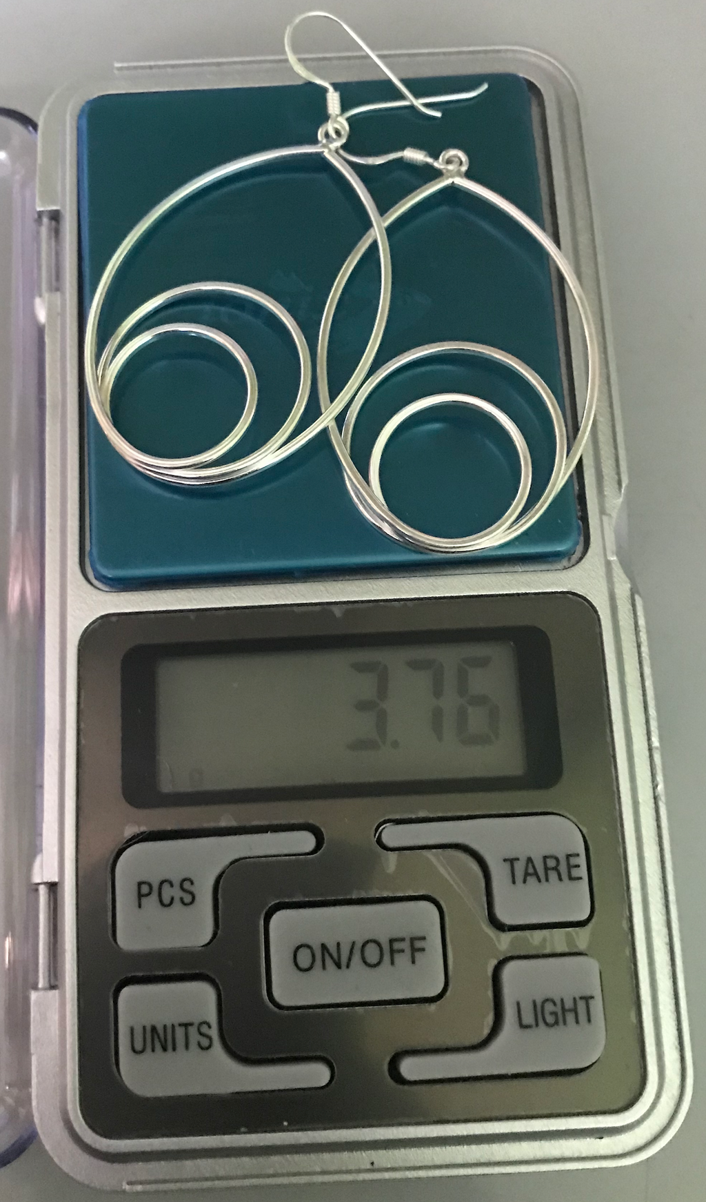 925 Sterling Silver tripple teardrop Earrings