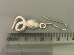 925 Sterling Silver Snake Dangle Earrings