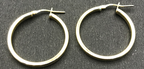 Gorgeous Hoop Earrings Women 925 pure Silver ewelry in yellow gold looks