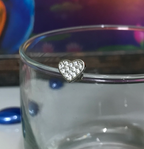 925 Sterling Silver Heart Stud Earrings for women Men gift for loved one