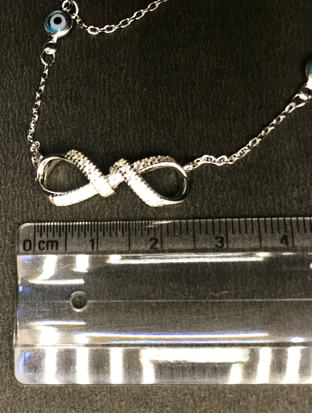 925 Sterling Silver infinity Pendant Necklace Women 16-18 inches adjustable